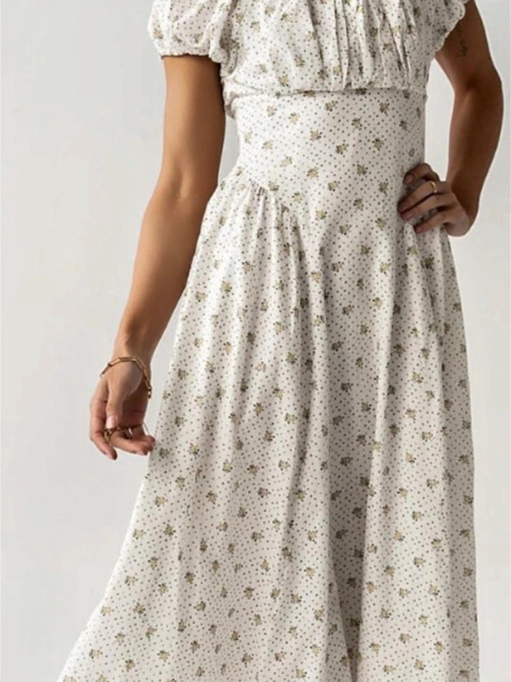 Bohme floral Dress White maxi